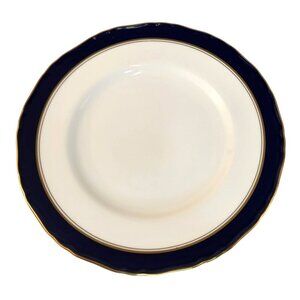 Royal Worcester Cavendish Blue Fine Bone China Salad Lunch Plate Made In England